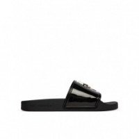 Kondo Ii Karl Nft Slide Black Rubber  KARL LAGERFELD