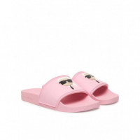 Kondo Ii Karl Nft Slide Light Pink Rubbe  KARL LAGERFELD