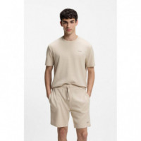 Austin T-shirt 10267482 01 Light Beige  HUGO
