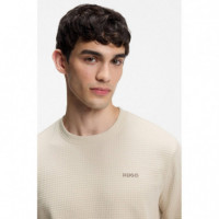 Austin T-shirt 10267482 01 Light Beige  HUGO