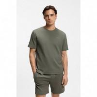 Austin T-shirt 10267482 01 Dark Green  HUGO