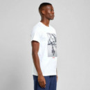 Camisetas Hombre Camiseta DEDICATED Stockholm Gremlins Bike White