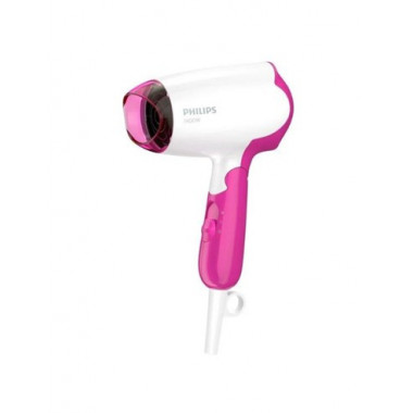 PHILIPS Secador de Pelo de Viaje Plegable BHD003/00 1400W Blanco Rosa