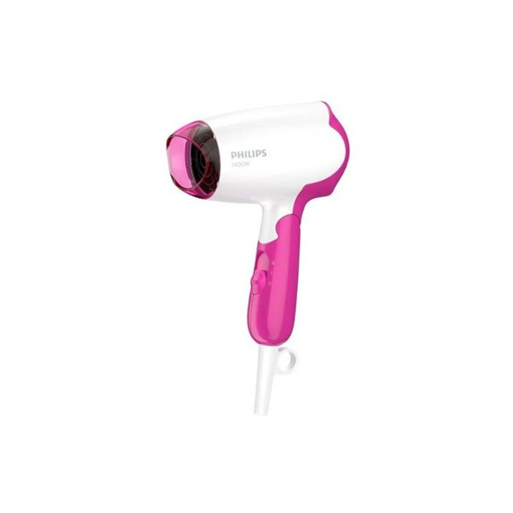 PHILIPS Secador de Pelo de Viaje Plegable BHD003/00 1400W Blanco Rosa