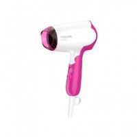 PHILIPS Secador de Pelo de Viaje Plegable BHD003/00 1400W Blanco Rosa