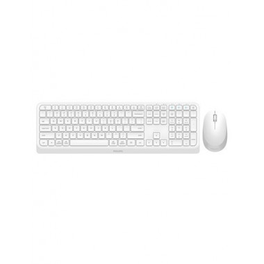 PHILIPS Teclado + Raton Inalambrico Bluetooth Compacto  SPT6407 Blanco