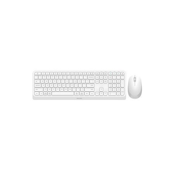 PHILIPS Teclado + Raton Inalambrico Bluetooth Compacto  SPT6407 Blanco