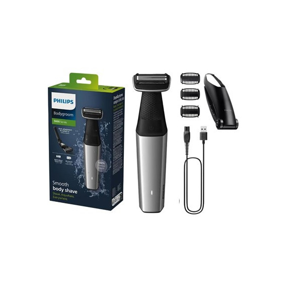 PHILIPS Afeitadora Serie 5000 Bodygroom Para Cuerpo Con Soporte Para Espalda BG5021/15