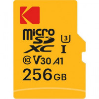 KODAK Tarjeta Memoria Micro Sdxc 256GB con Adaptador Uhs-i V30 A1 4K Ultra HD