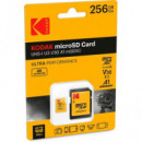 KODAK Tarjeta Memoria Micro SDXC 256Gb Con Adaptador UHS-I V30 A1 4K Ultra HD