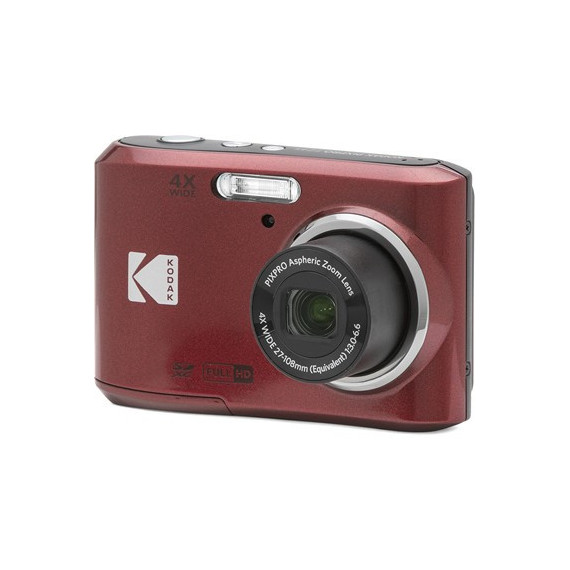 KODAK Camara de Foto Digital Pixpro FZ45 Roja 4X ZOOM,16MP,27MM Gran Angular