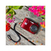 KODAK Camara de Foto Digital Pixpro FZ45 Roja 4X ZOOM,16MP,27MM Gran Angular