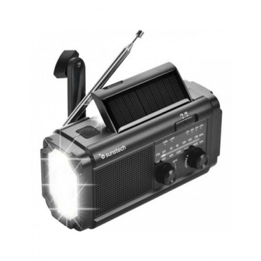 SUNSTECH Radio Am/fm Solar con Dinamo/linterna RPE25
