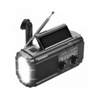 SUNSTECH Radio Am/fm Solar con Dinamo/linterna RPE25