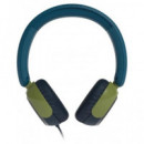 PHILIPS Aurcular Casco Con Cable Jack 3.5/ Tipo C TAK2000 Para Niños 85Db Azul Verde