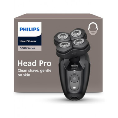 PHILIPS Afeitadora para la Cabeza Head Pro HS5980/15 Serie 5000 Recargable Cabezal Flexible 360&ordm;