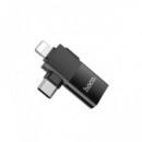 HOCO Adaptador 2 en 1 Lightning/M y Tipo C/M A Usb/H OTG UA17