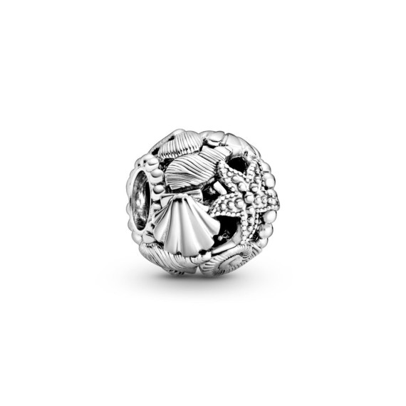 PANDORA Charm en Plata de Ley Estrella de Mar, Conchas y Corazones en Filigrana 798950C00