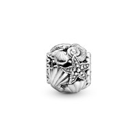 PANDORA Charm en Plata de Ley Estrella de Mar, Conchas y Corazones en Filigrana 798950C00