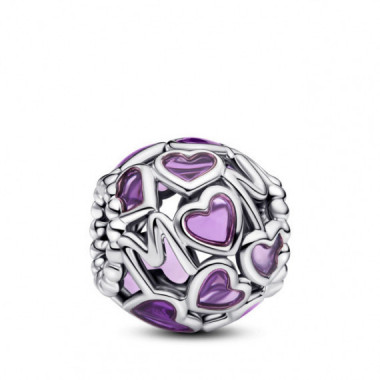 PANDORA Charm en Plata de Ley Coraz&oacute;n Mam&aacute; en Filigrana 793772C01