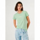 Pepe Jeans Camiseta New Virginia Ss N Verde PL505202-612