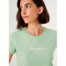 Pepe Jeans Camiseta New Virginia Ss N Verde PL505202-612