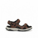 FLUCHOS Sandalias Marrones Missouri F2410-VEGABUCK Cafe