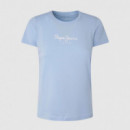 Pepe Jeans Camiseta básica de cuello redondo PL505202-524