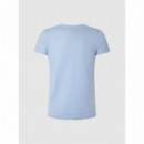 Pepe Jeans Camiseta básica de cuello redondo PL505202-524