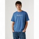 Pepe Jeans Camiseta básica de punto sencillo PM5010178-576