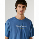 Pepe Jeans Camiseta básica de punto sencillo PM5010178-576