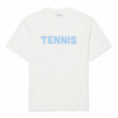 Camiseta de algodón estampada