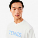 Camiseta de algodón estampada