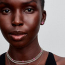 Pendientes de botón Herbario Flor Rosa Brillante 292633C02