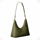 Bolso hobo con cadena de bisutería de guijarros