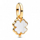 Charm Colgante Trébol de la Suerte Blanco 764564C01