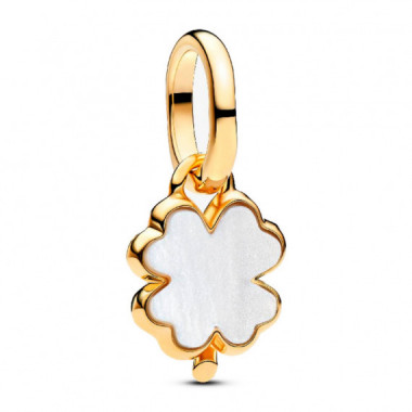 Charm Colgante Tr&eacute;bol de la Suerte Blanco 764564C01