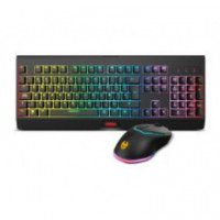 Teclado + Ratón Gaming KROM Kabala Wireless Negro (nxKROMkblsp)
