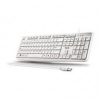 Teclado NGS Qwerty Usb-a con Cable 1.5M Blanco (heritagespanish)