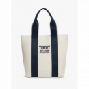Bolso TOMMY JEANS Tote Lona Beige