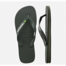 Hav. Brasil Logo Green Olive/green Olive HAVAIANAS