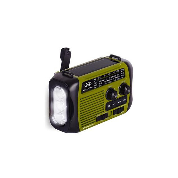 TREVI Radio Solar Con Dymo EXPLORER AM/FM/SW Con Bluetooth+Micro Sd RA7F30 BT Verde