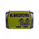 TREVI Radio Solar Con Dymo EXPLORER AM/FM/SW Con Bluetooth+Micro Sd RA7F30 BT Verde