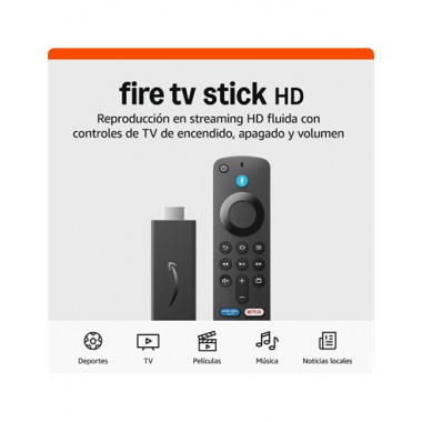 AMAZON Fire TV Stick HD 2024 Con Mando De Voz Alexa 8Gb Wifi 5