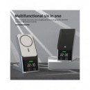 ANDOWLCargador Inalambrico 6 En 1 Para Iphone,Airpods,Iwatch Negro 20W Q-WX500