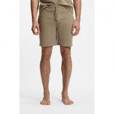 WAFFLE SHORTS 10269584 01 OPEN BROWN