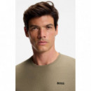 WAFFLE T-SHIRT 10269584 01 OPEN BROWN