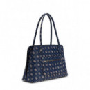 PATSIE TOTE NAVY LOGO