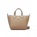 FOLLIE SMALL TOTE TAUPE