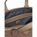 FOLLIE SMALL TOTE TAUPE